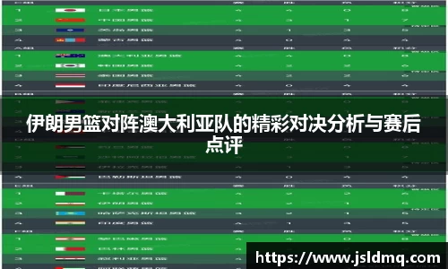 伊朗男篮对阵澳大利亚队的精彩对决分析与赛后点评